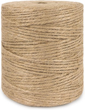 500FT Jute Twine Rope 3Mm 6Ply Natural Thick Garden Twine String Heavy Duty F...