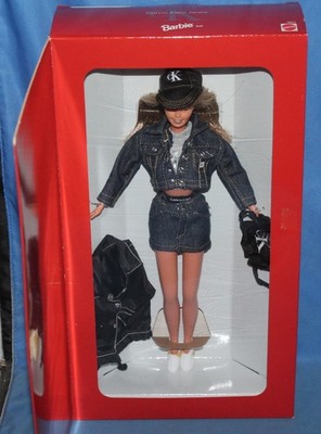 Mattel Calvin Klein Jeans Barbie Doll From Bloomingdale's Limited Ed #16211