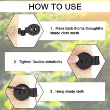 20/50/100PCS Round Shade Cloth Clips for Anti-Bird Netting Garden Netting