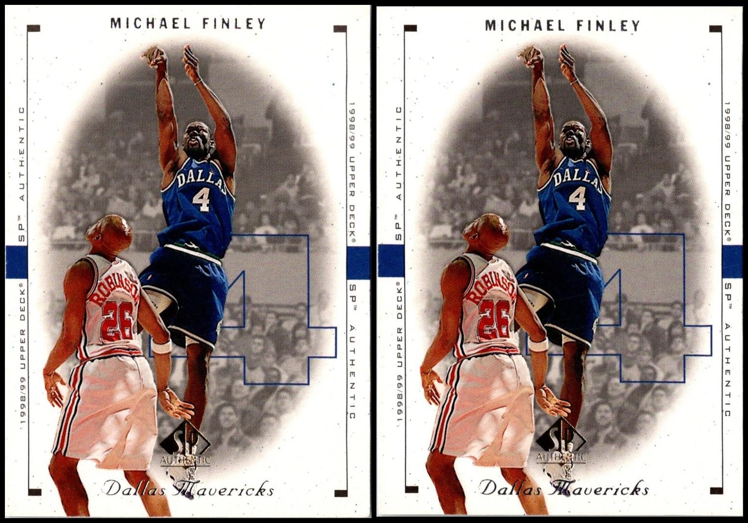 SP Authentic Michael Finley (2) Card Lot - EXCLUSIVE OFFER – ACT QUICK!