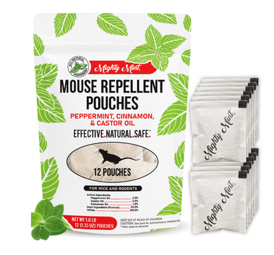 #ad Mighty Mint Mouse Repellent Pouches Peppermint Castor Oil amp; Cinnamon 12 Count $34.99