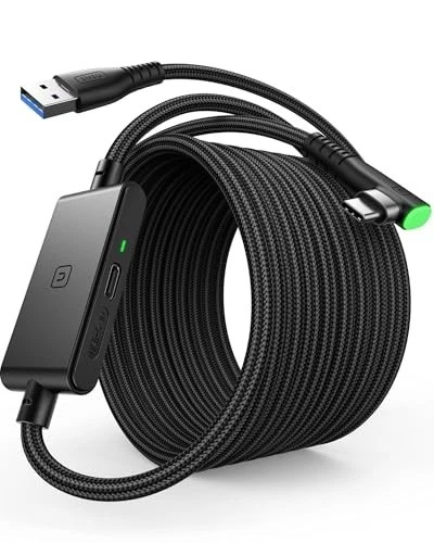 INIU Oculus Link Cable with Charging [16ft] for Meta Quest 3 Quest 2/Pro, Pico 4