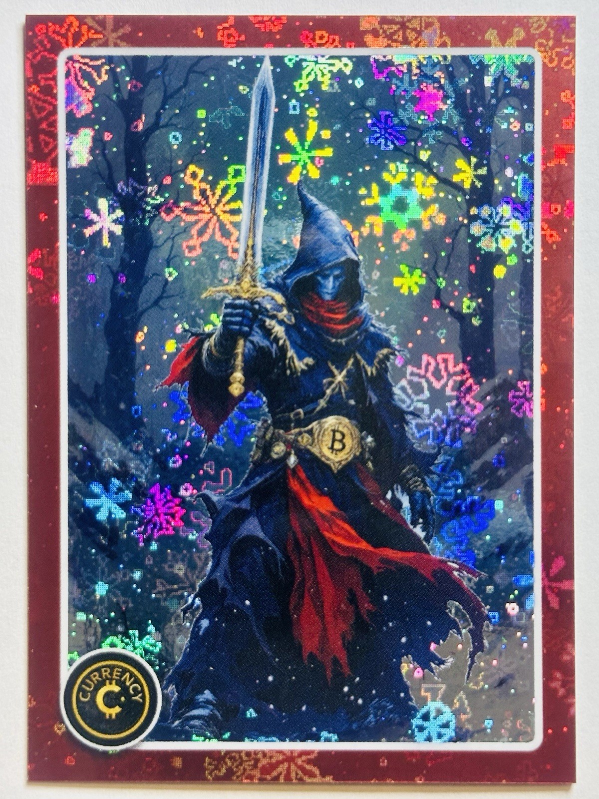 BITCOIN  #21  2025 Cardsmiths Currency Holiday Edition SNOWFLAKE Holofoil HOLO