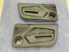 2010-2014 Ford Mustang Door Panels Black Pair Lh Rh Premium Leather Oem Shaker