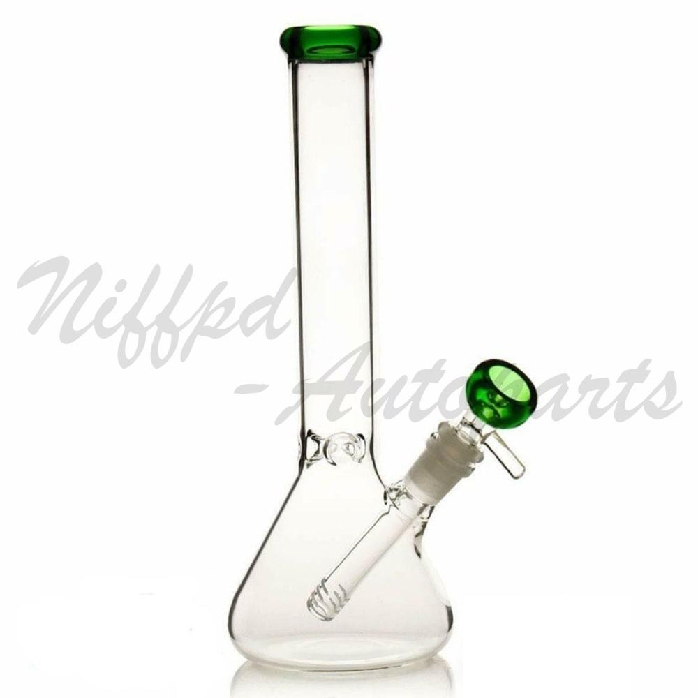 Heavy Glass Bong 10 inch Water Pipe Smoking Bong Beaker+14mm Bowl hookah US