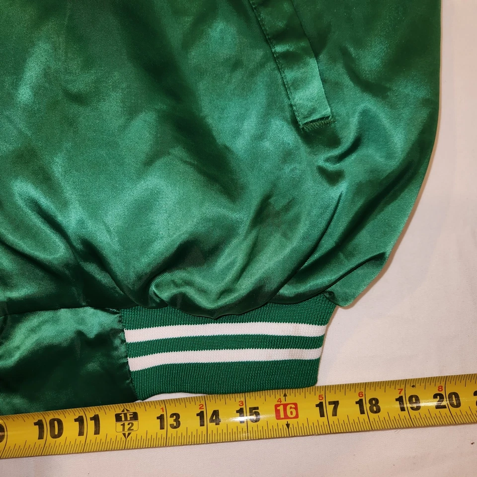 Куртка мужская Hartwell зеленая атласная университетская 2XL Bohemia не самая большая... лучшая - Изображение 3 из 4