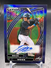 2026 Leaf Baseball Nation DEAN MOSS AUTO Card #'d/10 - Rays