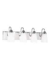 Seville 4-Light LED Bathroom Vanity Light in Chrome