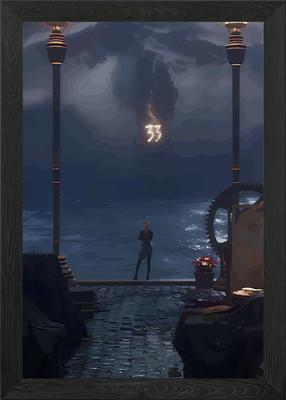 Arcane Vi on the Bridge Framed Wall Art Poster Canvas Print Picture
