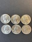 Washington Quarters 1948Sx3, 1964Dx3 Lot of 6