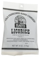 Claey's, Old Fashioned Hard Candy Licorice, 6 oz 6 Ounce (Pack of 1) 