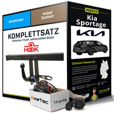 Für KIA Sportage V Typ NQ5 Anhängerkupplung abnehmbar +eSatz 13pol uni 21-25 NEU