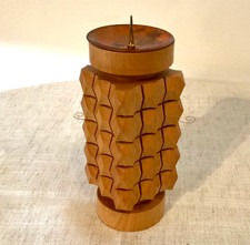 DDR Kerzenst&auml;nder Expertic Erzgebirge Handarbeit Holz, selten  exklusives Design