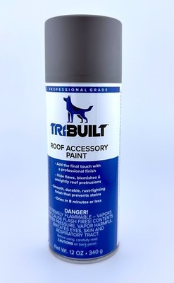 2 Pack- Tribuilt Roof Accessory Paint-Weathered Wood- 12oz Can