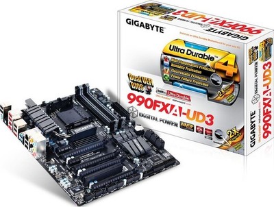 Gigabyte-990FXA-UD3 (Rev. 4.0) Mainboard + AMD FX 8350 Octa-Core Prozessor 4GHz