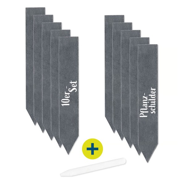 Hoberg Pflanzschilder Pflanzenetiketten Stecketiketten Pflanzenstecker Schiefer-image