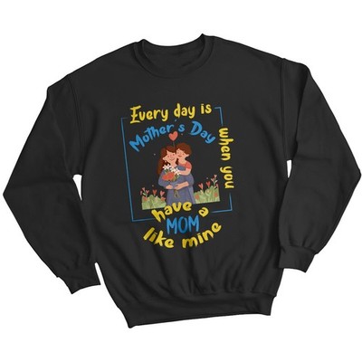 Damen Illustriert Mutter & Kind Muttertag Sweatshirt Pullover Lustig Mama #MD