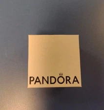 PANDORA Jewelry White & Black Velvet Empty Bracelet or Charm Gift Box Fashion #2