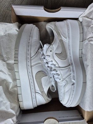 Nike Air Jordan 1 Elevate Low Sneaker Damen Weiß/Beige EU 36,5 DH7004-110
