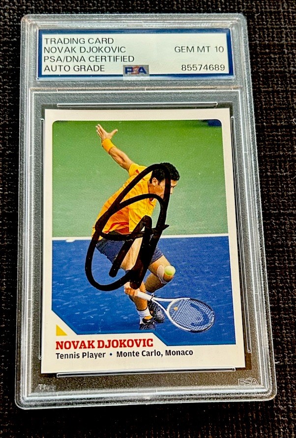 NOVAK DJOKOVIC ROOKIE AUTO SPORTS ILLUSTRATED SI FOR KIDS RARE ATP 2010 PSA DNA