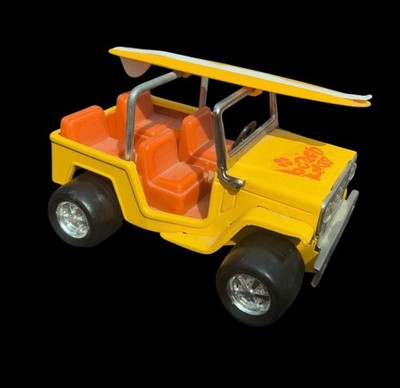 Vintage Buddy L Jr. Beach Buggy w/ Surfboard Pressed Steel 70 s  Rare