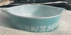 VINTAGE PYREX Turquoise Aqua Amish Butterprint 471  1 PT Dish