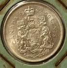 1965 Canada Silver Half Dollar Coin 50 Cents Canadian Fifty Cent Elizabeth II