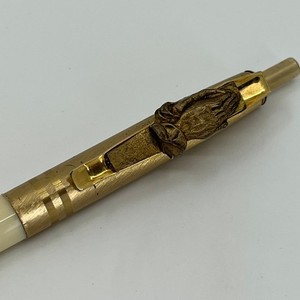 Vintage Brass Tone Praying Hands Serenity Prayer Pen SE1