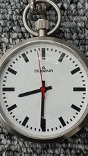 DUGENA 4288025 Vintage Pocket Watch Quartz Used Condition