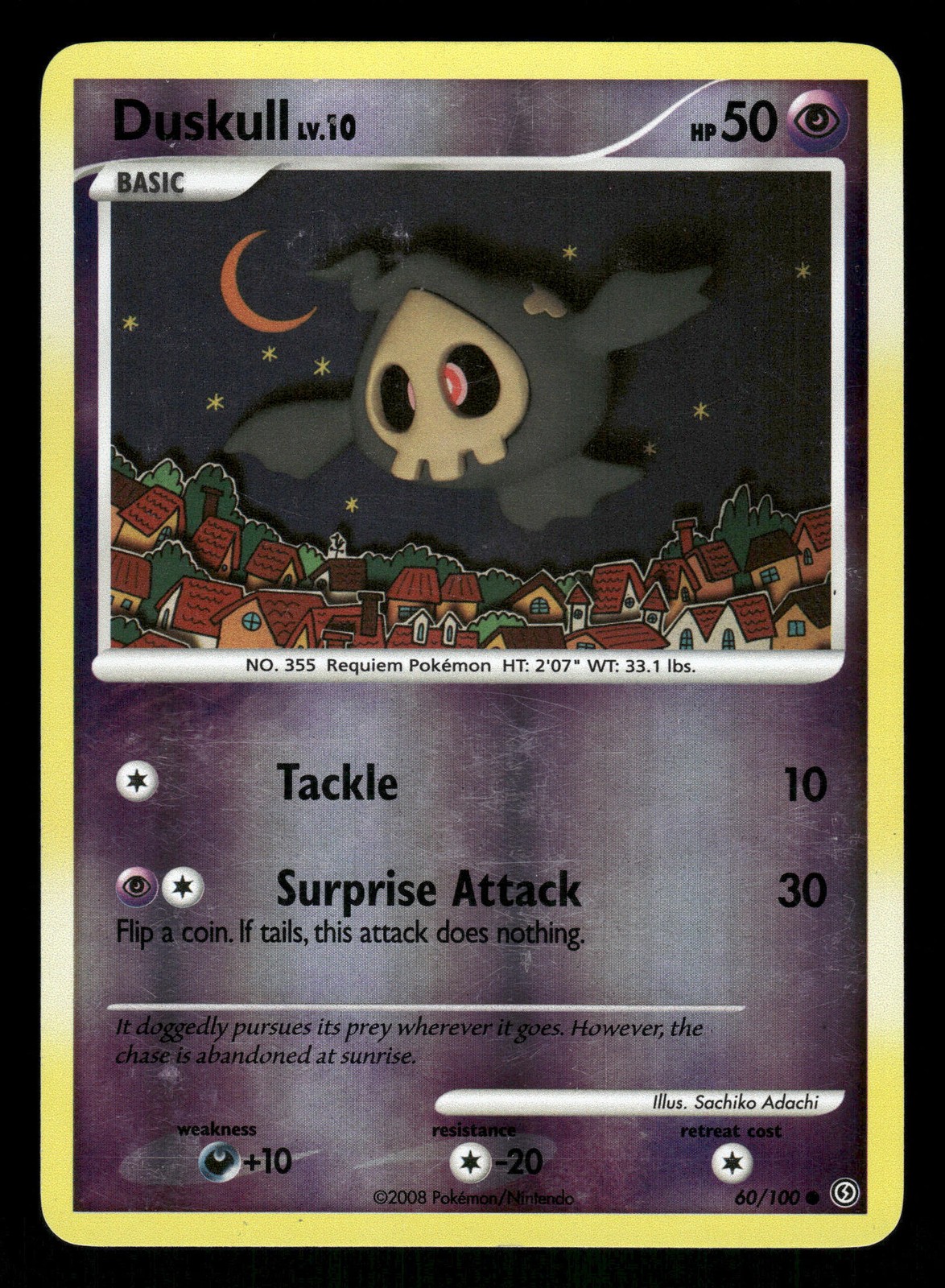 Pokemon Duskull (60) Common Stormfront 60/100 LP Reverse Holo