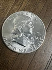 1960 D Franklin Silver Half Dollar BU