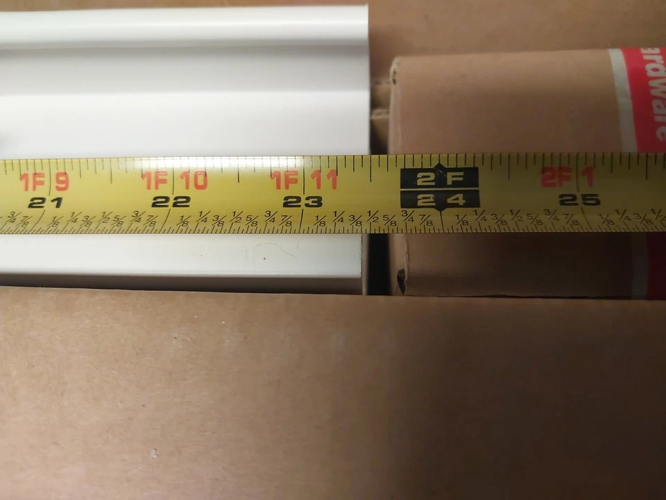 New Anti-Microbial 2-Inch Cordless Faux Wood Blinds Shade White 24x36 23 3/8 - Image 4 of 4