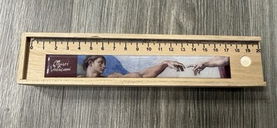 Vatican Museum Colored Pencil Ruler Box Set Michelangelo Creation Of Adam