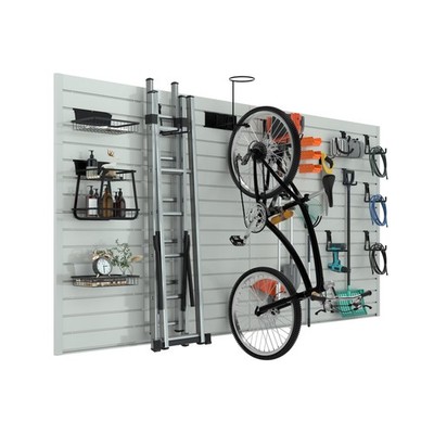 RELIANCER PVC Slat Wall Panels,4ft by 8ft (32 sqft) Garage Wall Organizer Sto...