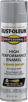 Rust-Oleum 7515838 Professional High Performance Enamel Spray Paint, 14 Oz, Alum