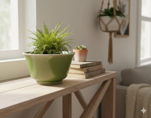 Authentic Haeger Beauty: 6" Speckled Green Planter, Model 3833-6