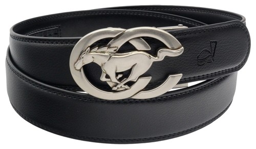 QHA Mens Ratchet Leather Belts for Jeans Automatic Belt Buckle 35mm Wide Q99A - Picture 76 of 83