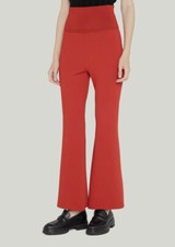  1195 Stella McCartney Women's Orange Compact Knit Trouser Pants Size 40