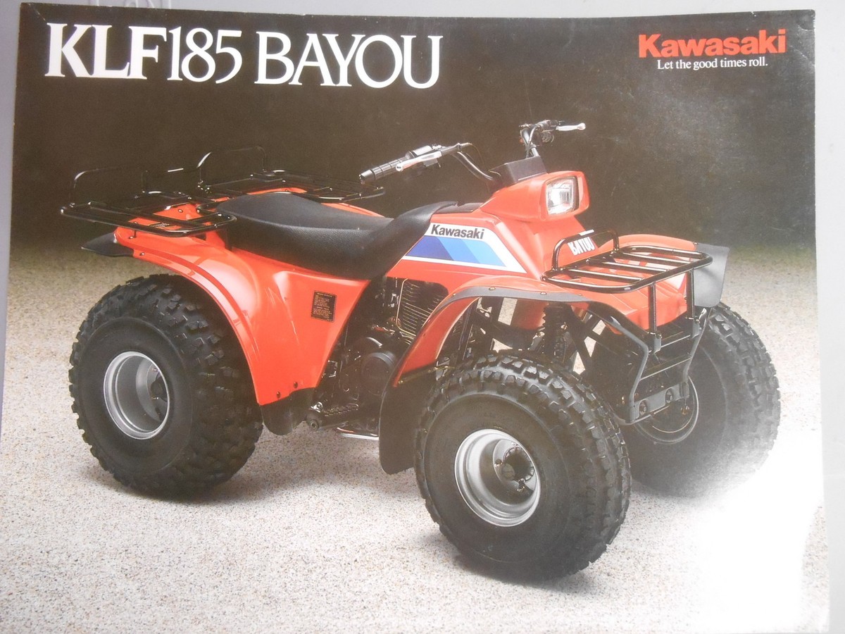 Kawasaki Features & Specification Brochure Chart 1987 KLF185