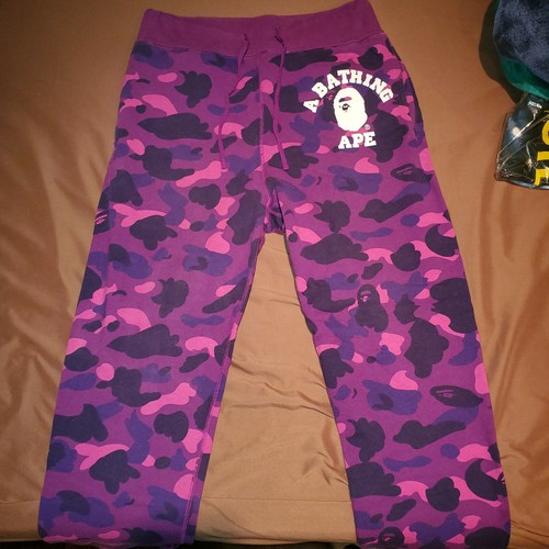 bape pants purple