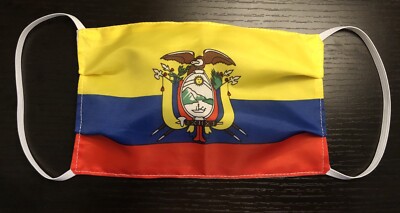 2 Pack Ecuador Flag Face Mask Washable Ecuadorian BUY ONE GET ONE FREE