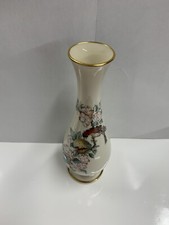 Lenox Serenade Bud Vase Bone China 24k Gold Trim Made In USA 8.75" Tall Vintage