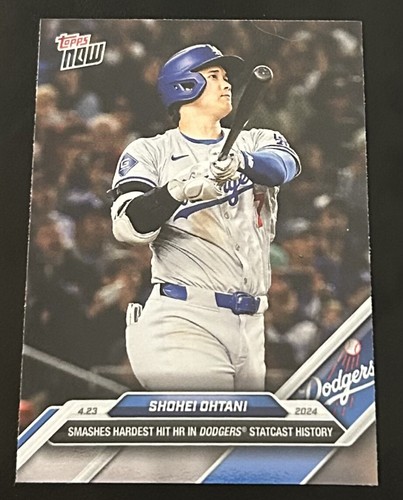 2024 Topps Now LIVE Shohei Ohtani Hardest Hit HR Dodgers Statcast Era #113