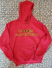 Vintage Women's Earth Wind & Fire Boogie Wonderland Pink Hoodie Size Medium