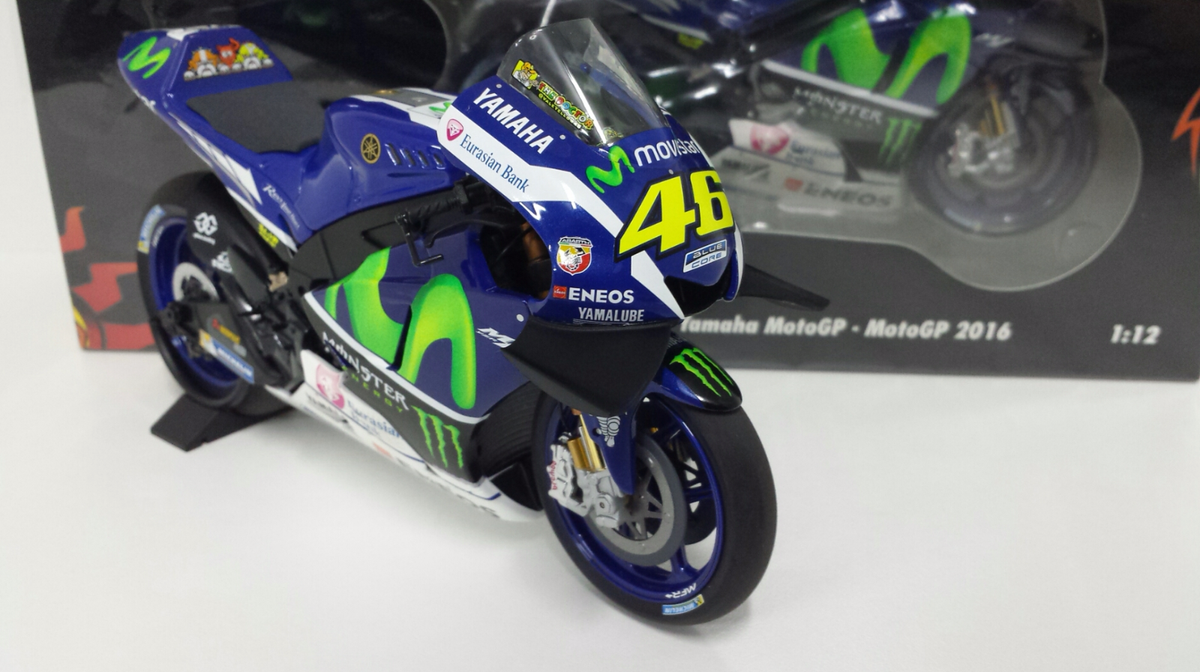 モビスターヤマハ YZR-M1 V.ロッシ2016 1/12 ミニチャンプス MINICHAMPS Yamaha Yzr-m1 Moto GP 2016 Valentino Rossi