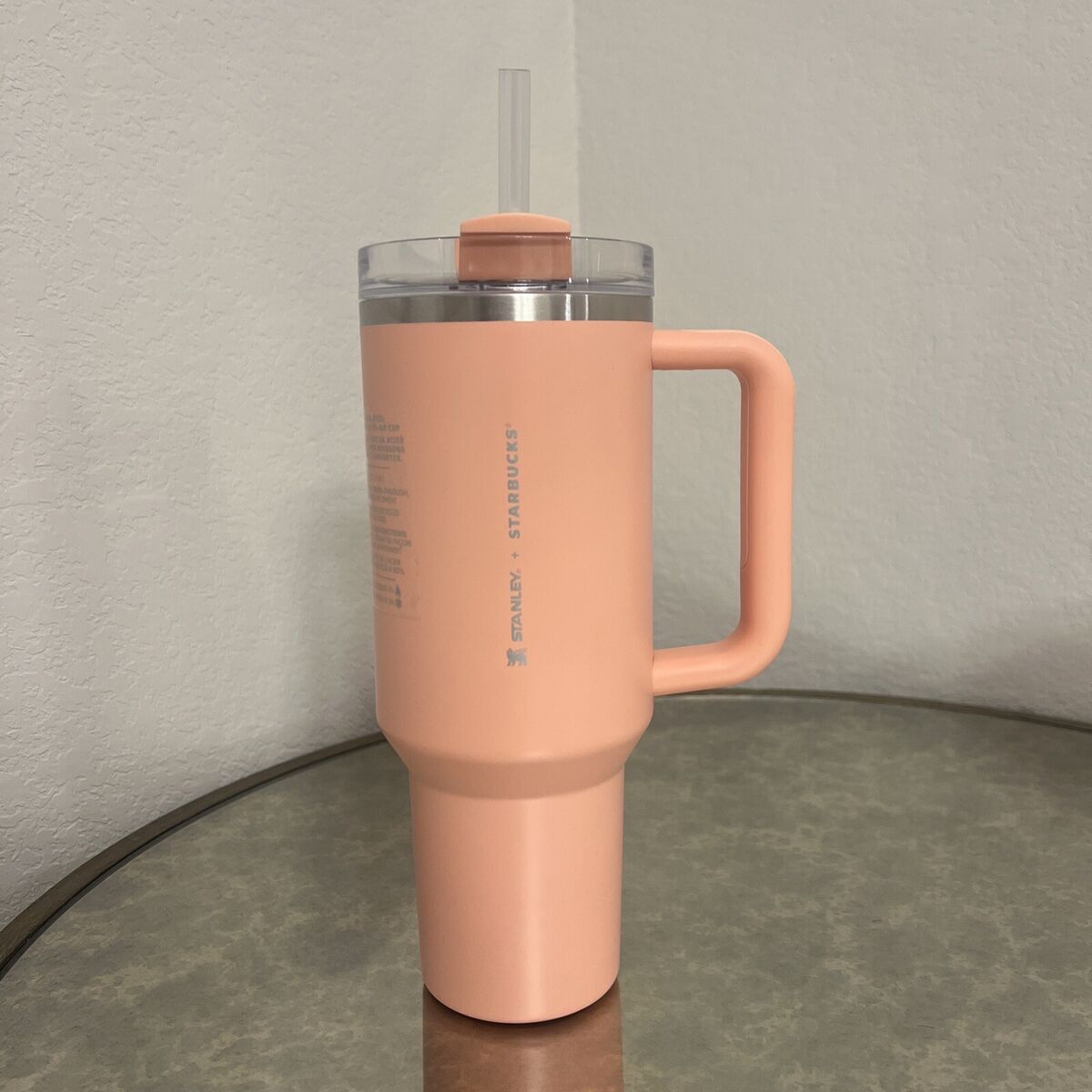 Stanley x Starbucks Stanley Cup Peach Pink 40oz - NEW Stanley x Starbucks Stanley Cup Peach Pink 40oz - NEW