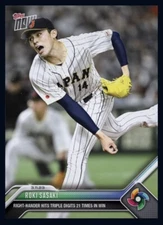 2023 TOPPS NOW-World Baseball Classic Rookie-ROKI SASAKI (Topps Bunt DigitalCard