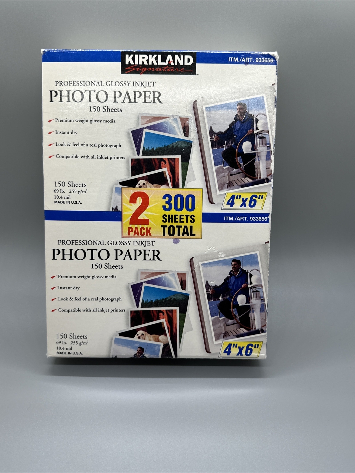 Kirkland Signature Professional Glossy Inkjet PhotoPaper 4"x6" 300