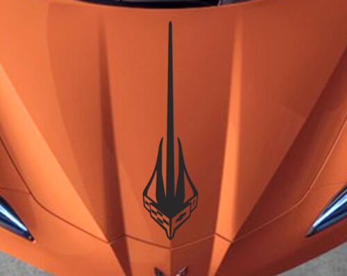 NEW Design STINGRAY Hood Vinyl Decal Racing Stripes (Fits Chevy CORVETTE C8) - Picture 4 of 25