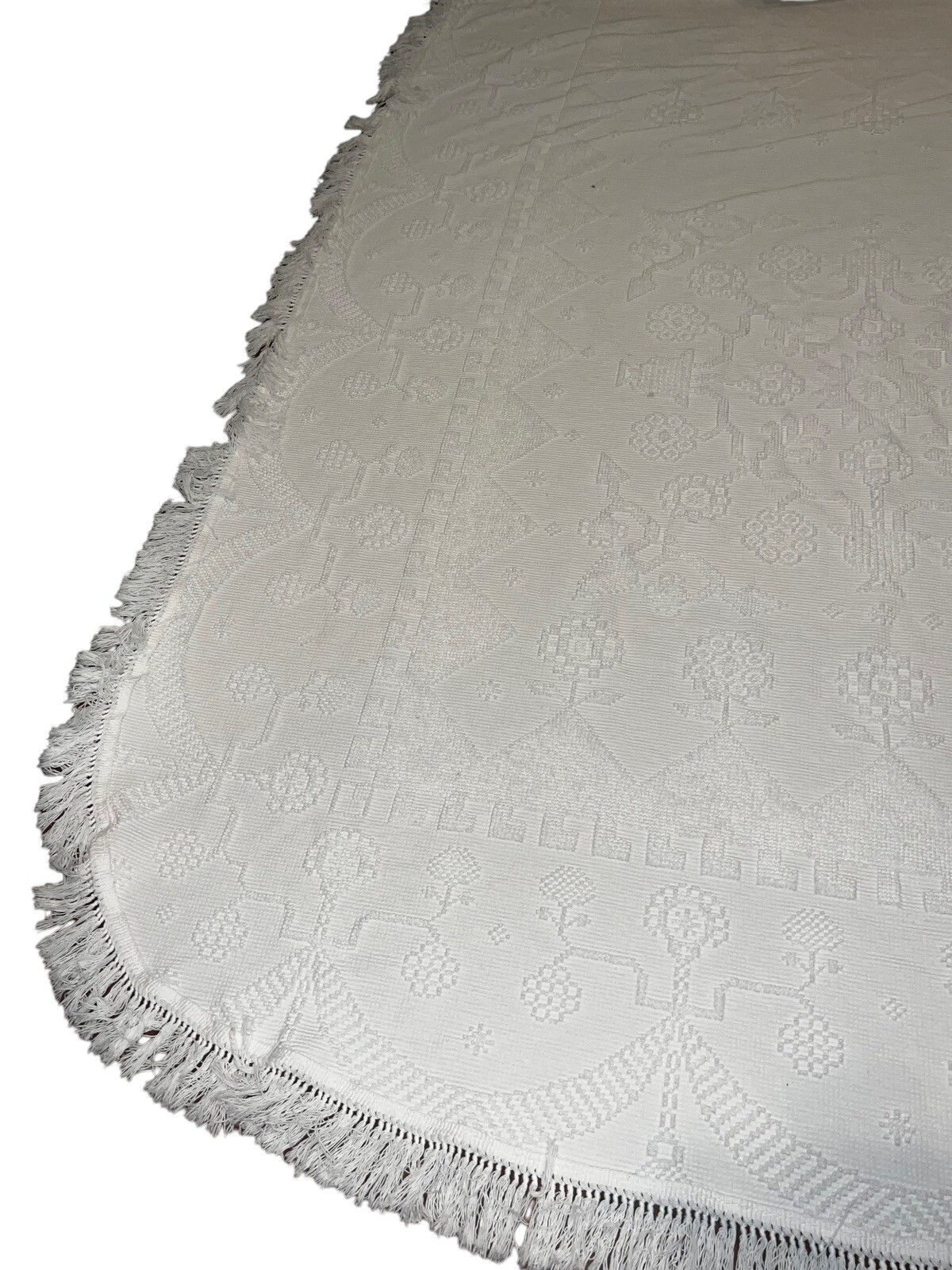 Bates of Maine Bedspread Queen Blanket Matelasse Martha Washington 98